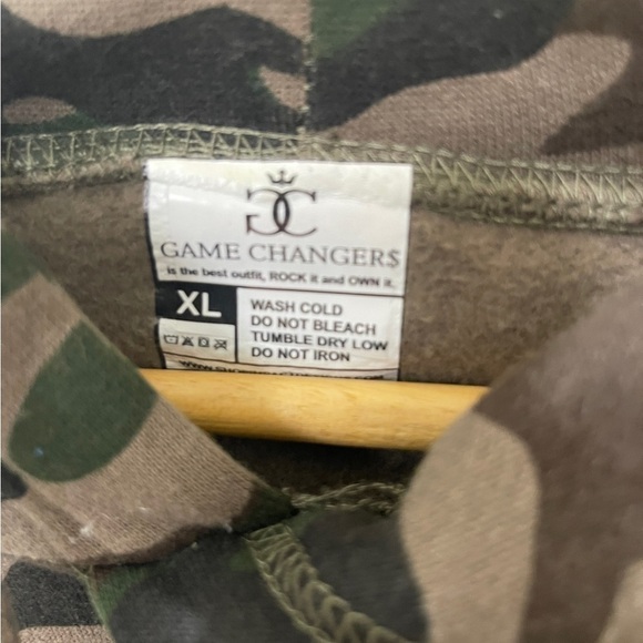 Game Changer amo print hoodie streetwear front pocket hood XL unisex - Picture 3 of 7